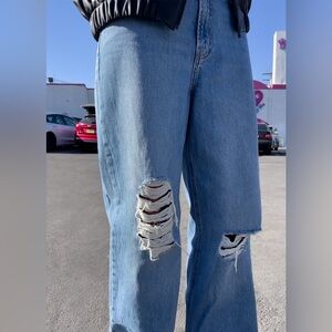 OAK & FORT RELAXED STRAIGHT LEG JEAN